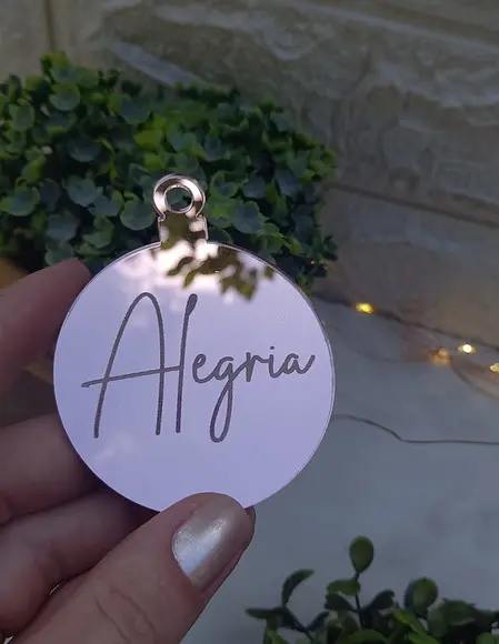 Enfeite de Natal Personalizado com Nome