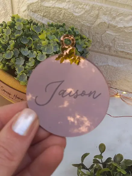 Enfeite de Natal Personalizado com Nome