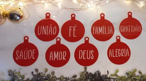 Enfeite De Natal Vermelho | Kit Com 8 Unidades | 6cm Ø