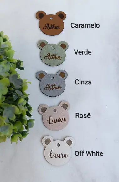 Etiqueta Ursinho Personalizada | Unidade