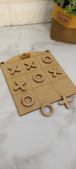 Jogo da Velha Personalizado com Nome mdf