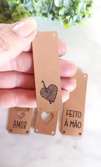 Kit Etiquetas Para Crochê 6x2cm - Pacote Com 40 Unidades