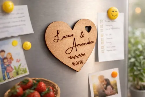 Lembracinha para Casamento | Imã de Geladeira Personalizado