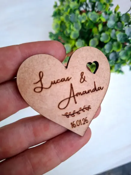 Lembracinha para Casamento | Imã de Geladeira Personalizado