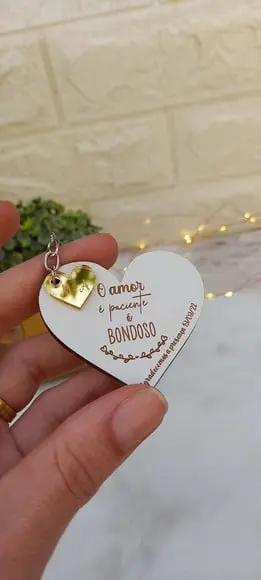 Lembrancinha Chaveiro para Casamento Personalizado
