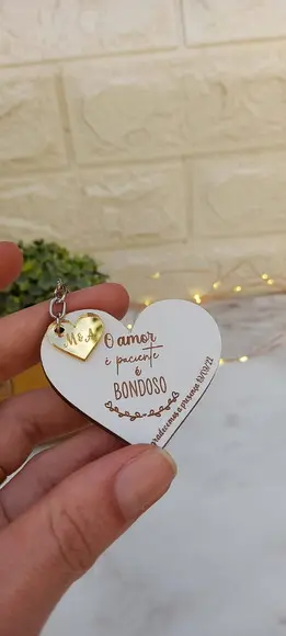 Lembrancinha Chaveiro para Casamento Personalizado