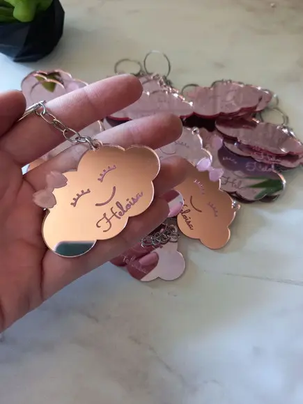 Lembrancinha Maternidade Chaveiro Nuvem Personalizado