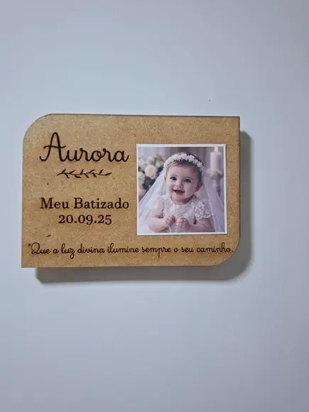 Lembrancinha para Batizado | Imã de Geladeira com Foto