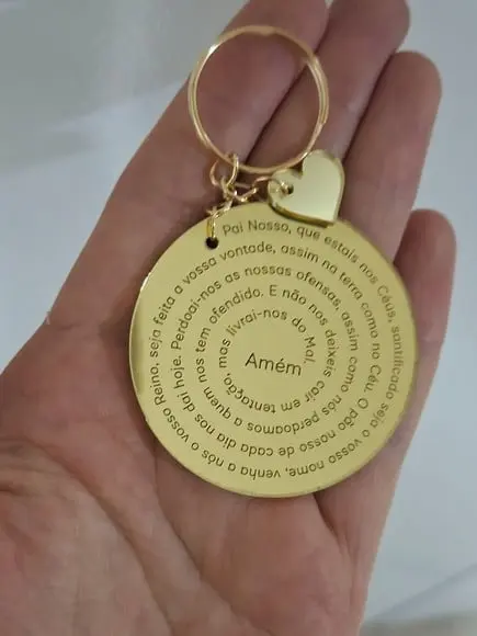 Lembrancinha Religiosa Chaveiro Oração Pai Nosso