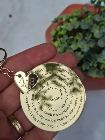 Lembrancinha Religiosa Oração Pai Nosso Personalizado