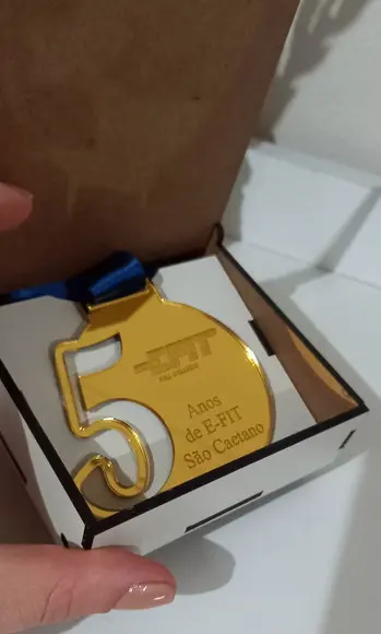 Medalha Personalizada com Caixa