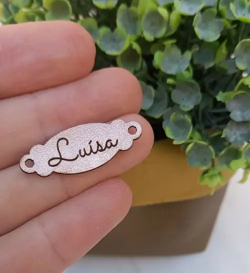Mini Etiqueta Personalizada em Couro Sintético | 2x1cm
