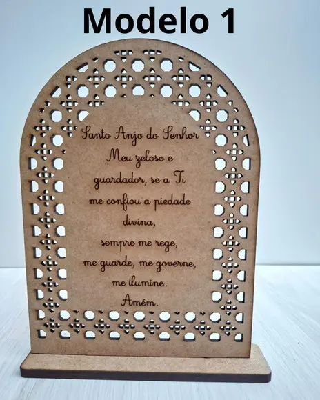 Oração Santo Anjo | Decoração Cristã para Quarto de Bebê