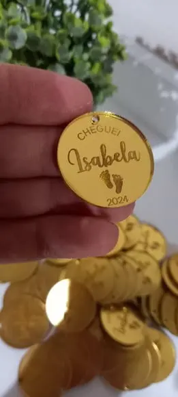 Pingente / Tag / Etiqueta Personalizada em Acrílico