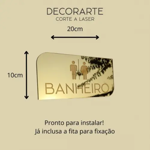 Placa Comunicação Interna Banheiro / Acesso Restrito - 1 Uni