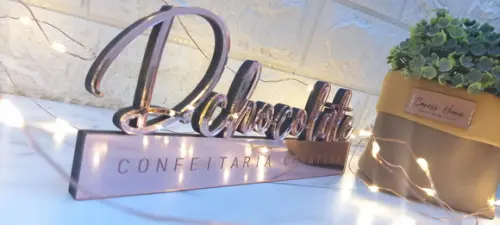 Placa Decorativa Profissão Personalizada Acrílico Rosa