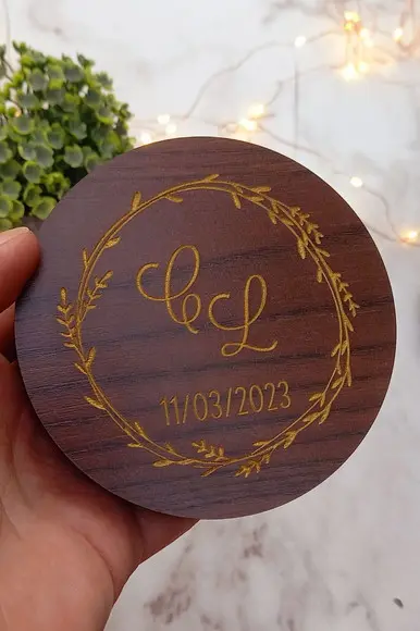 Porta Alianças Casamento Personalizado