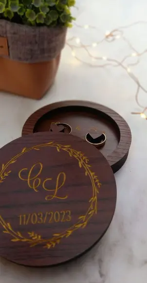 Porta Alianças Casamento Personalizado