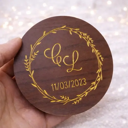 Porta Alianças Casamento Personalizado