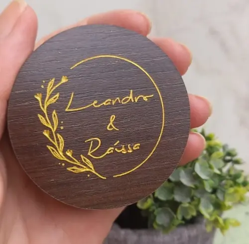 Porta Alianças de Bolso Casamento Personalizado