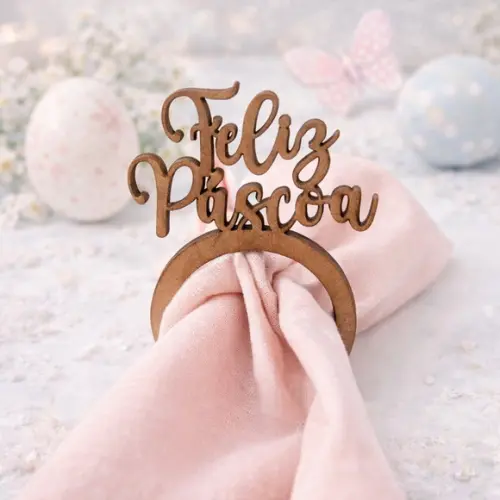 Porta Guardanapo Feliz Páscoa