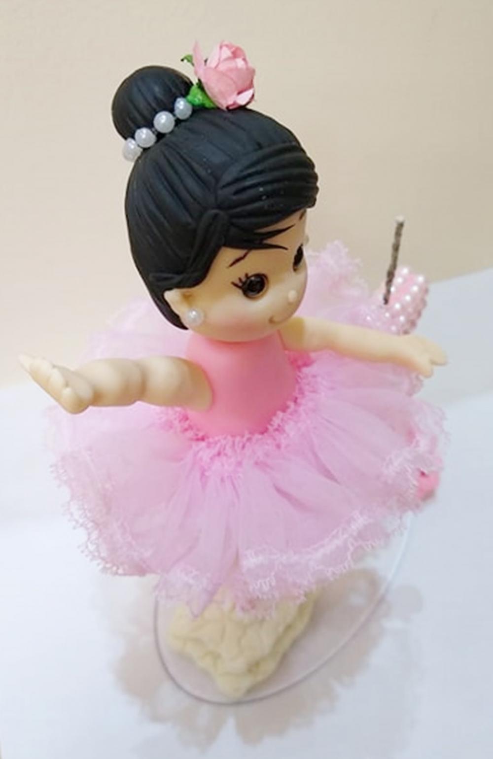 TOPO DE BOLO BAILARINA EM PÉ