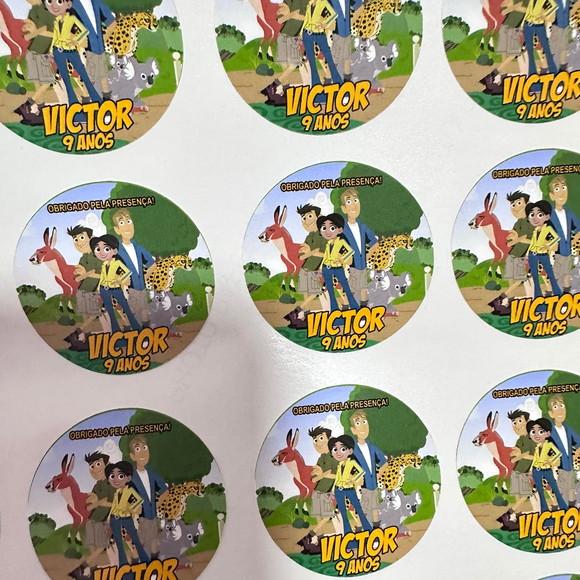 Adesivo Redondo 5 cm Wild Kratts