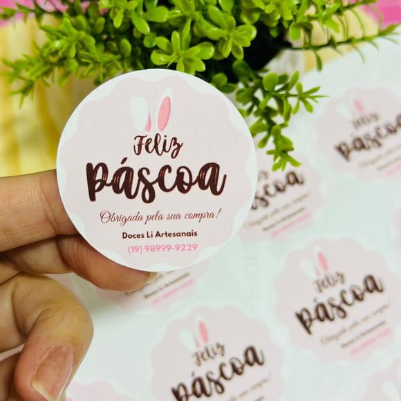 Adesivo Redondo Páscoa