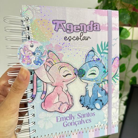 Agenda Escolar 2026 Stitch Datada 2 Dias Por Página
