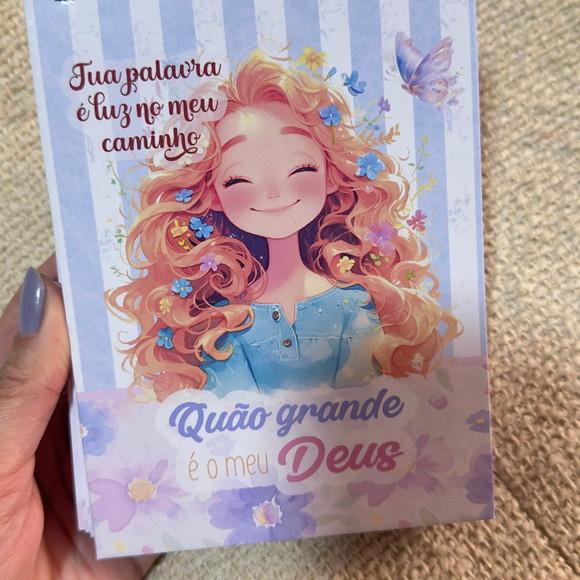 Bloco Anotações A6 com Pauta Gospel