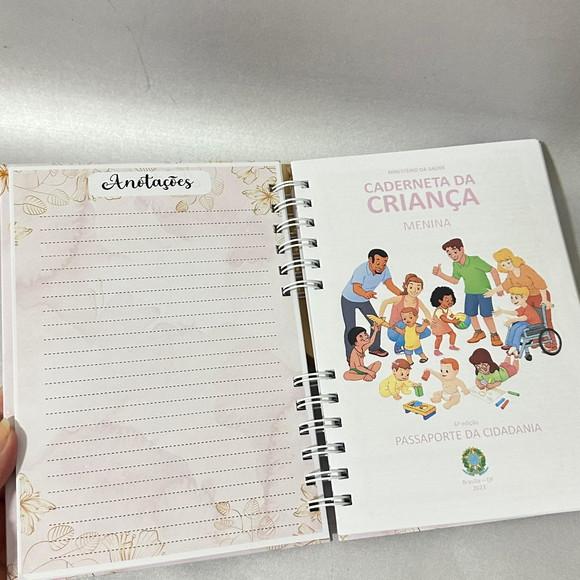 Caderneta Vacinação Borboletas Floral