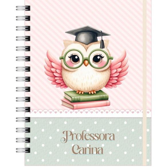 Caderno Escolar Pautado A5 Professora Corujinha