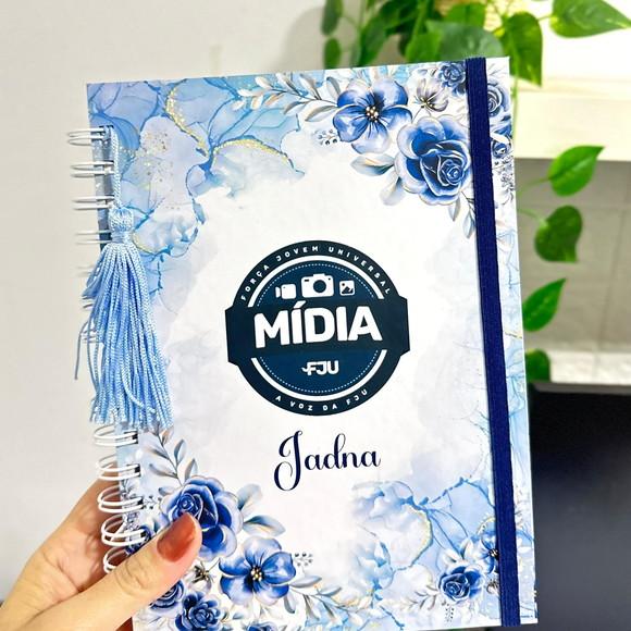 Caderno Mídia Fju A5 Floral