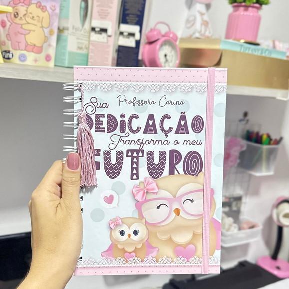 Caderno Escolar Pautado A5 Professora Corujinha