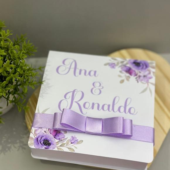 Caixa Convite Padrinhos Casamento