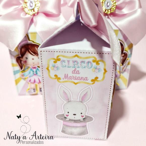 Caixa Milk Circo Rosa Luxo