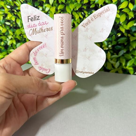 Card Borboleta Manteiga Cacau Dia da Mulher