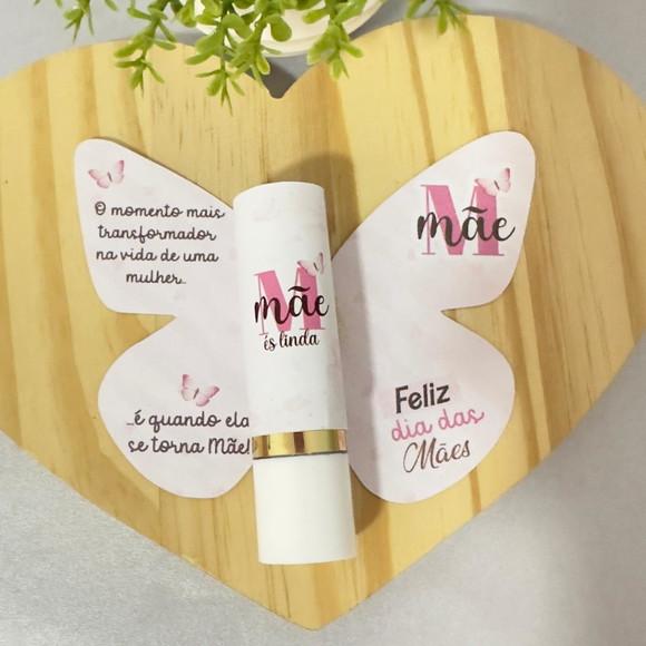 Card Borboleta Manteiga Cacau Dia das Mães