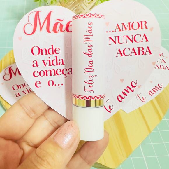 Card Coração Manteiga Cacau Dia das Mães