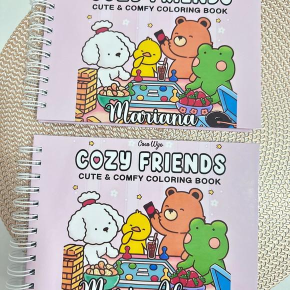 Cozy Friends Livro de Colorir