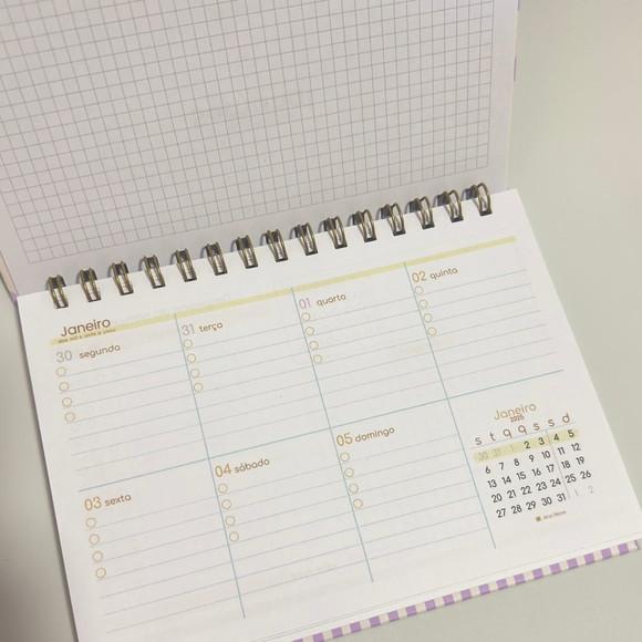 Desk Planner Semanal A5 Permanente ou 2026