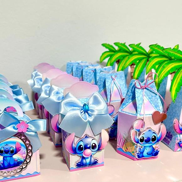 Kit 20 Caixas Personalizadas Stitch
