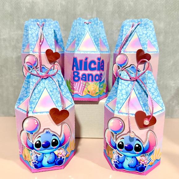 Kit 20 Caixas Personalizadas Stitch
