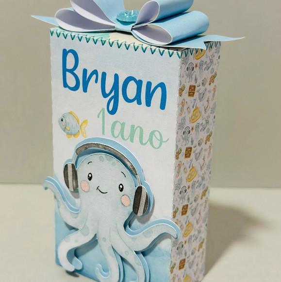 Kit 21 Personalizados Luxo Fundo do Mar
