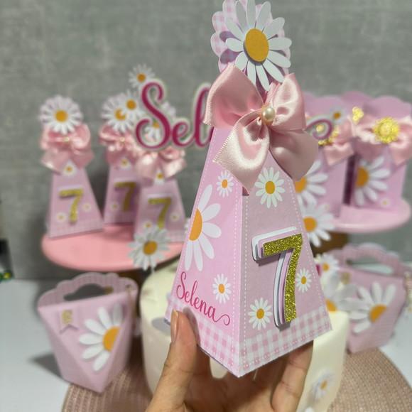 Kit Personalizados Margaridas 21 Peças