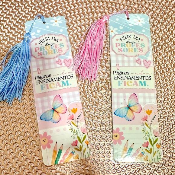 Marca Páginas Dia dos Professores com Tassel