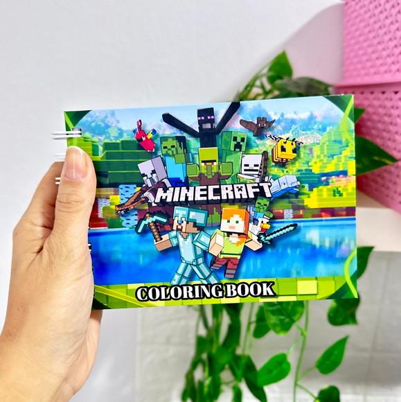 Mini Livro de Colorir Minecraft A6