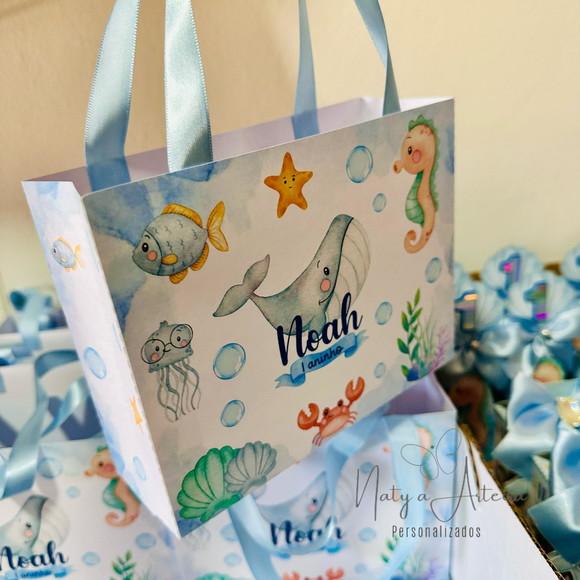 Sacolinha Personalizada Fundo do Mar