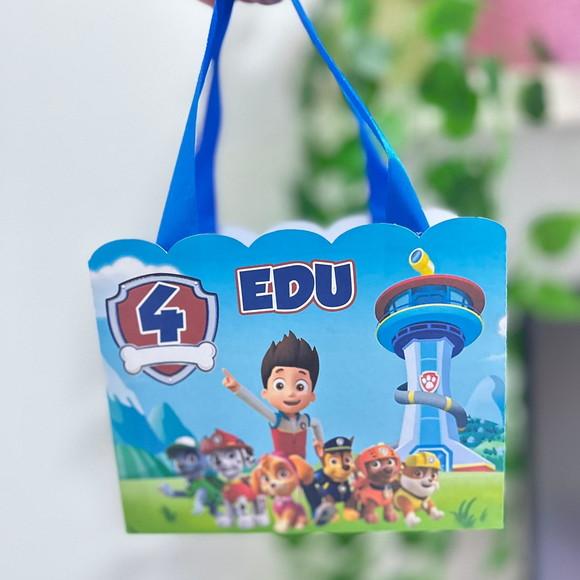 Sacolinha Personalizada Patrulha Canina Menino