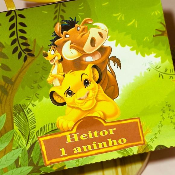 Sacolinha Personalizada Rei Leão